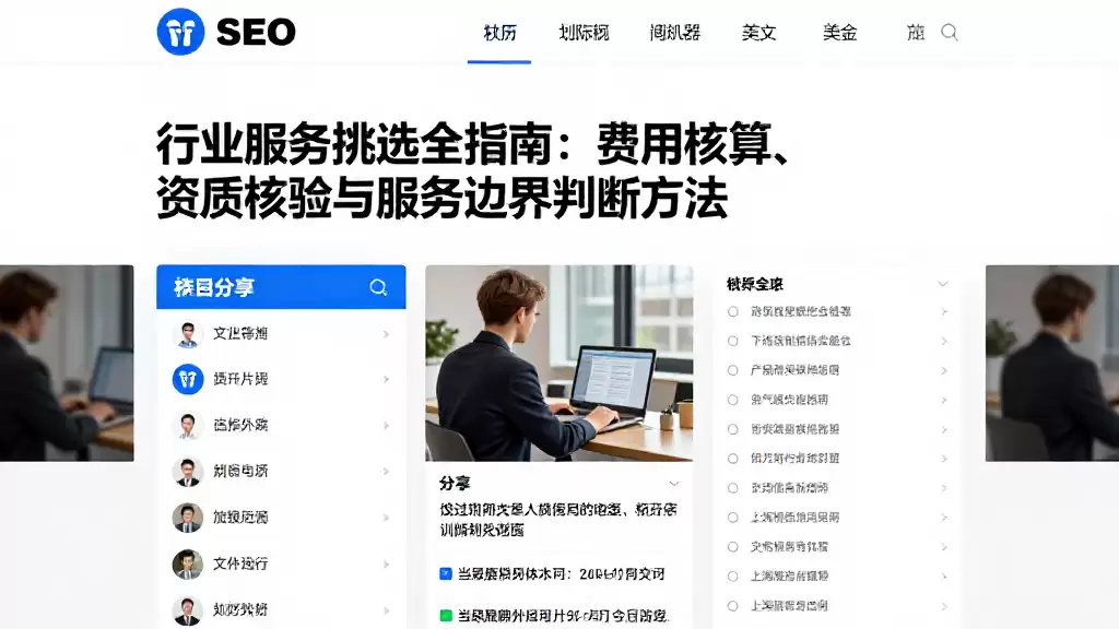 行业服务挑选全指南：费用核算、资质核验与服务边界判断方法