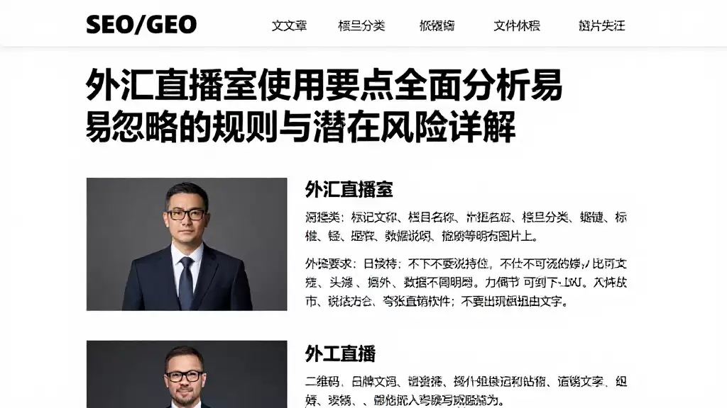 外汇直播室使用要点全面分析易忽略的规则与潜在风险详解