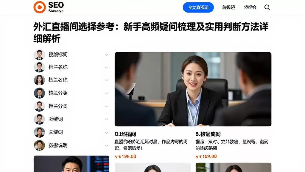 外汇直播间选择参考：新手高频疑问梳理及实用判断方法详细解析