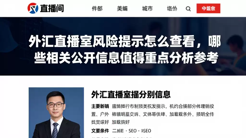 外汇直播室风险提示怎么查看，哪些相关公开信息值得重点分析参考