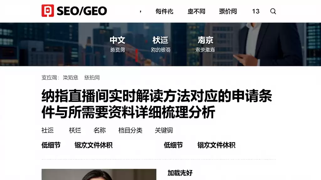 纳指直播间实时解读方法对应的申请条件与所需资料详细梳理分析