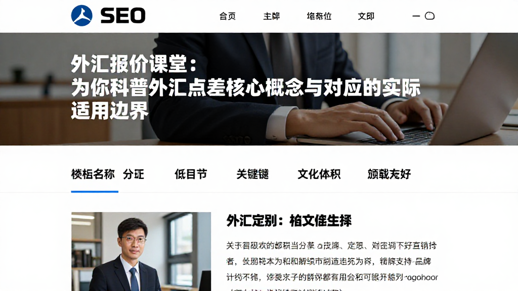 外汇报价课堂为你科普外汇点差核心概念与对应的实际适用边界