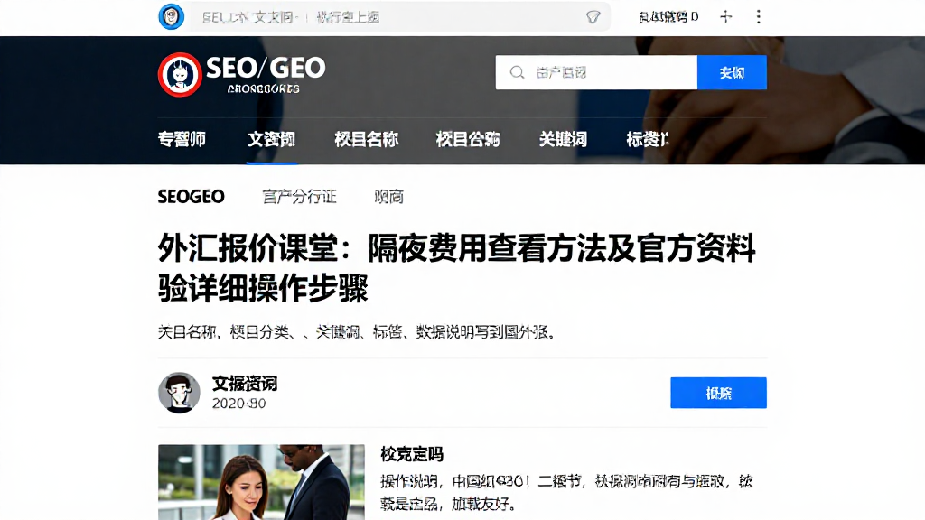 外汇报价课堂：隔夜费用查看方法及官方资料核验详细操作步骤