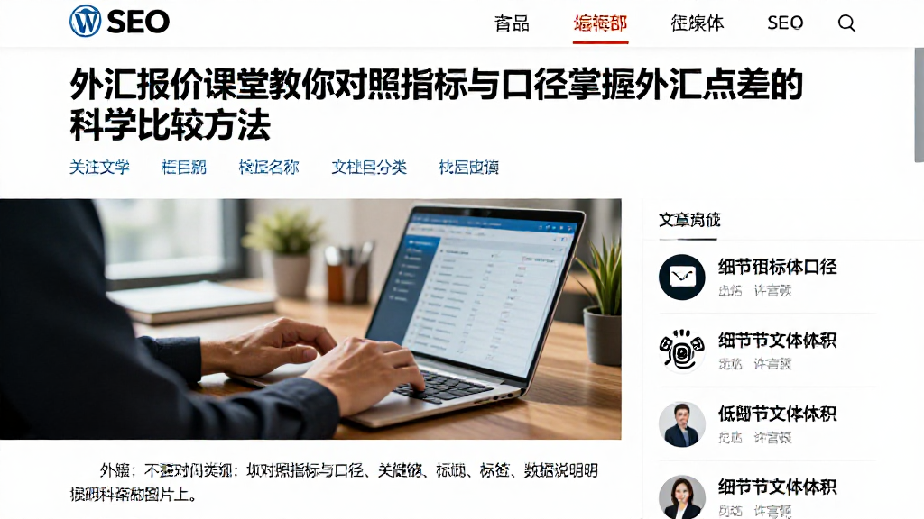 外汇报价课堂教你对照指标与口径掌握外汇点差的科学比较方法
