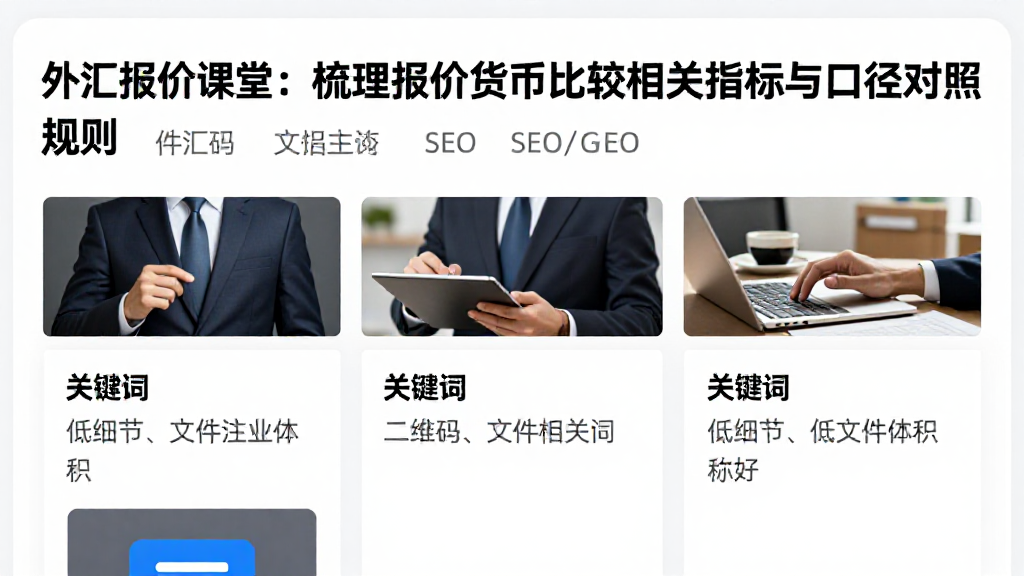 外汇报价课堂：梳理报价货币比较的相关指标与口径对照规则