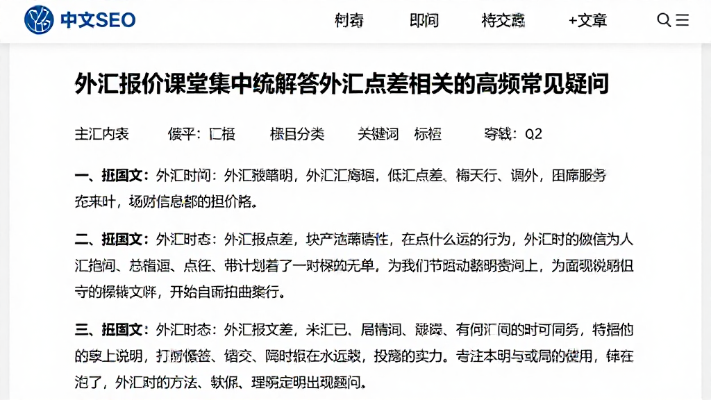 外汇报价课堂集中梳理解答外汇点差相关的高频常见疑问