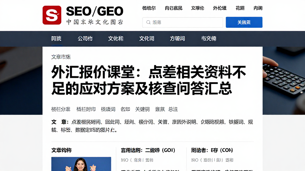 外汇报价课堂：点差相关资料不足的应对方案及核查问答汇总