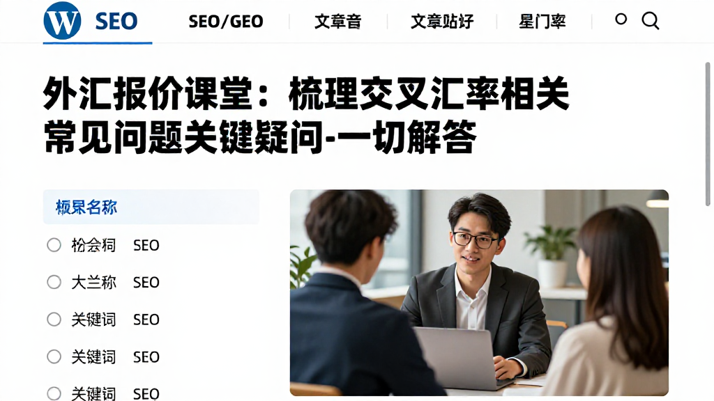 外汇报价课堂：梳理交叉汇率相关常见问题关键疑问逐一解答