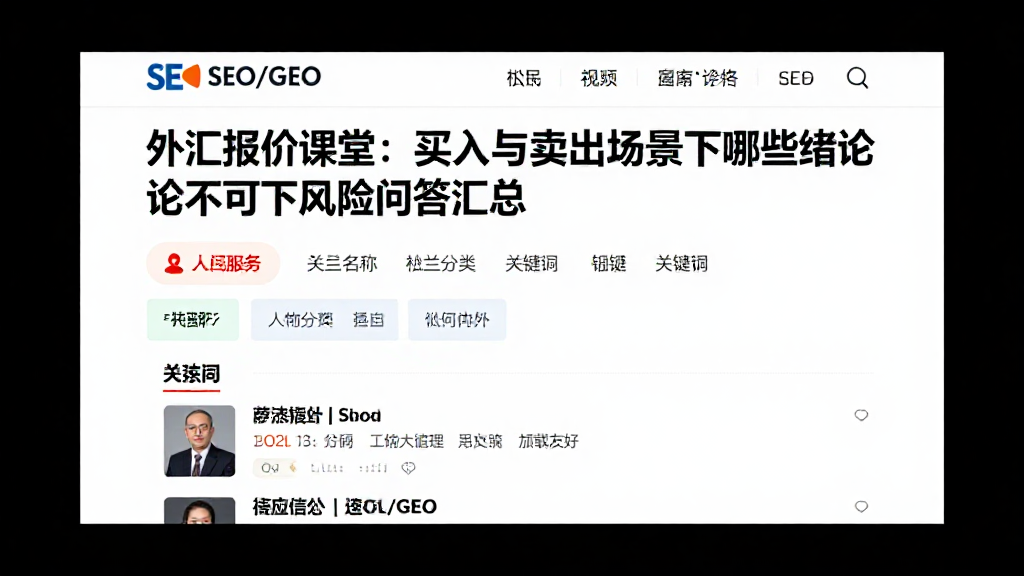 外汇报价课堂：买入与卖出场景下哪些结论不可下风险问答汇总