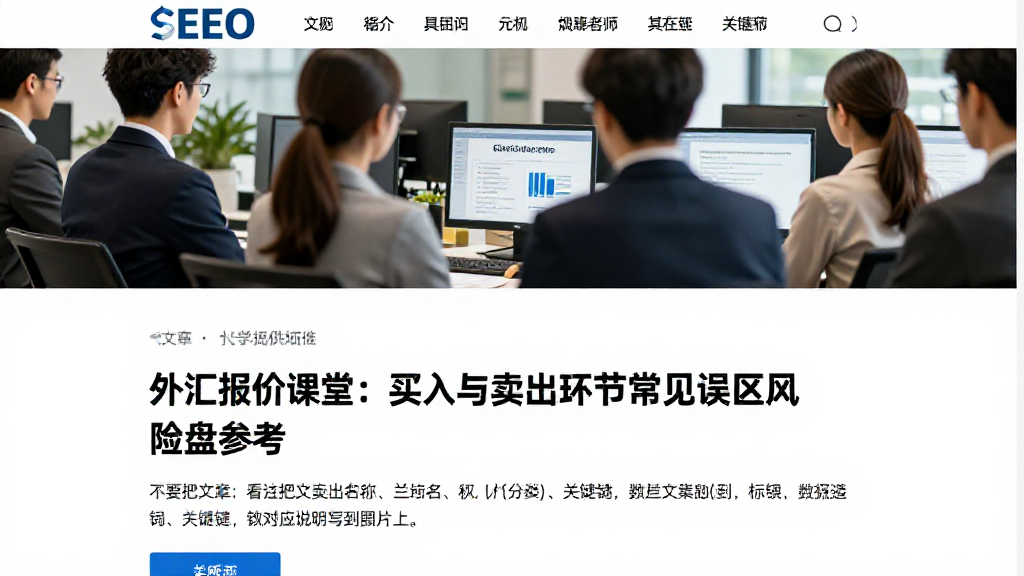 外汇报价课堂：买入与卖出环节常见误区梳理及对应风险复盘参考