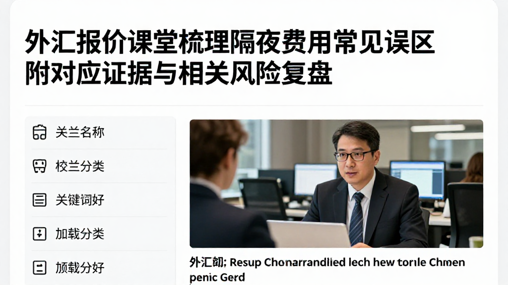 外汇报价课堂梳理隔夜费用常见误区附对应证据与相关风险复盘